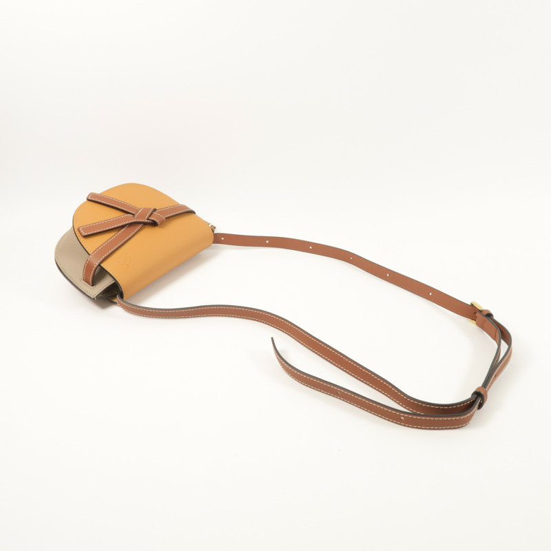 LOEWE 牛皮皮革Mini Gate肩背袋-7