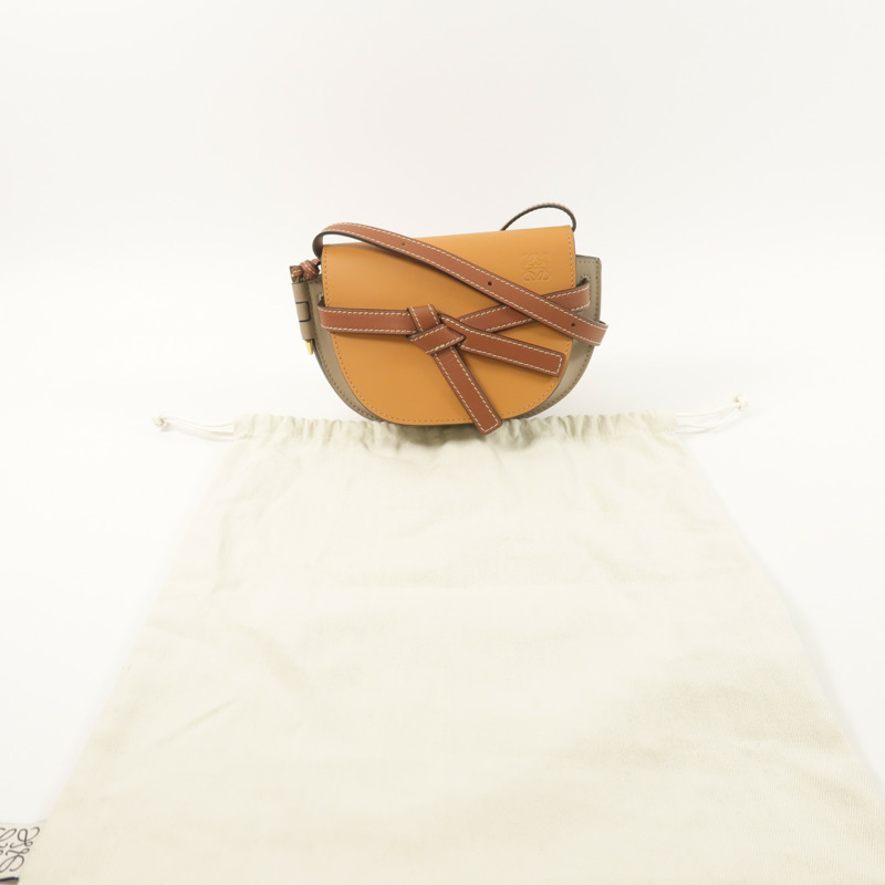 LOEWE 牛皮皮革Mini Gate肩背袋-8