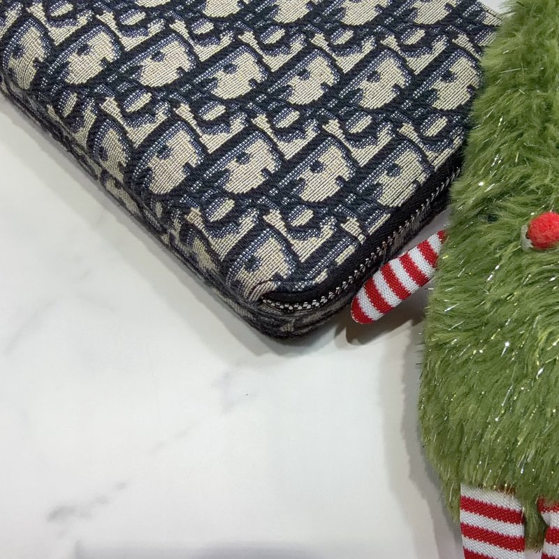 DIOR Oblique雙層拉鏈老花帆布相機包-8