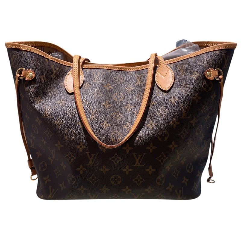 LOUIS VUITTON 路易威登 M40156 NEVERFULL MM 中型托特包 PVC帆布 老花 棕色-1