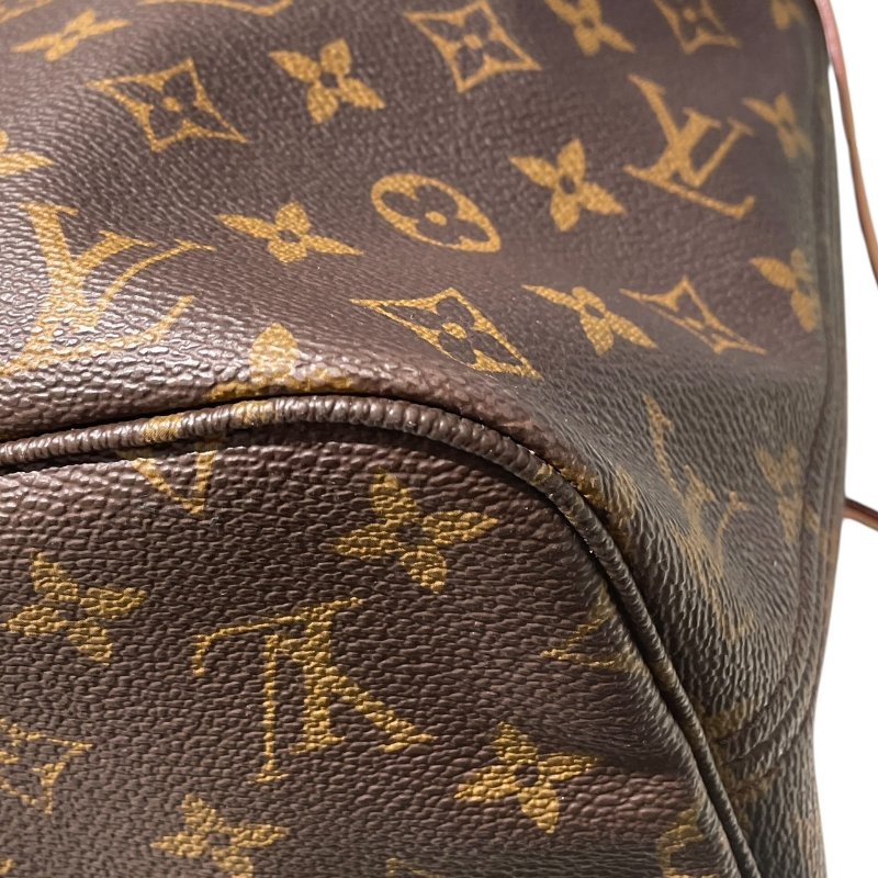 LOUIS VUITTON 路易威登 M40156 NEVERFULL MM 中型托特包 PVC帆布 老花 棕色-8
