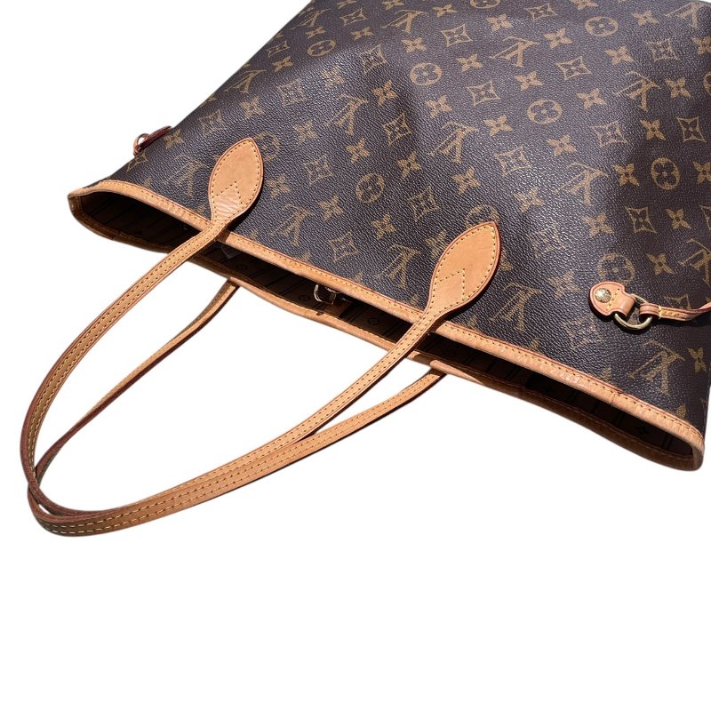LOUIS VUITTON 路易威登 M40156 NEVERFULL MM 中型托特包 PVC帆布 老花 棕色-9