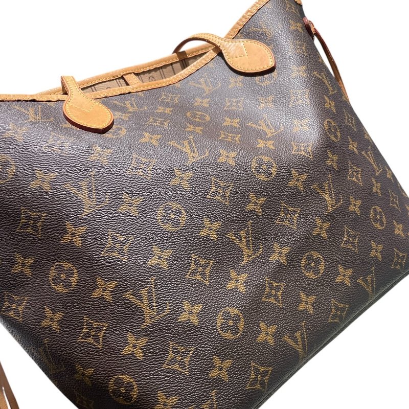 LOUIS VUITTON 路易威登 M40156 NEVERFULL MM 中型托特包 PVC帆布 老花 棕色-10