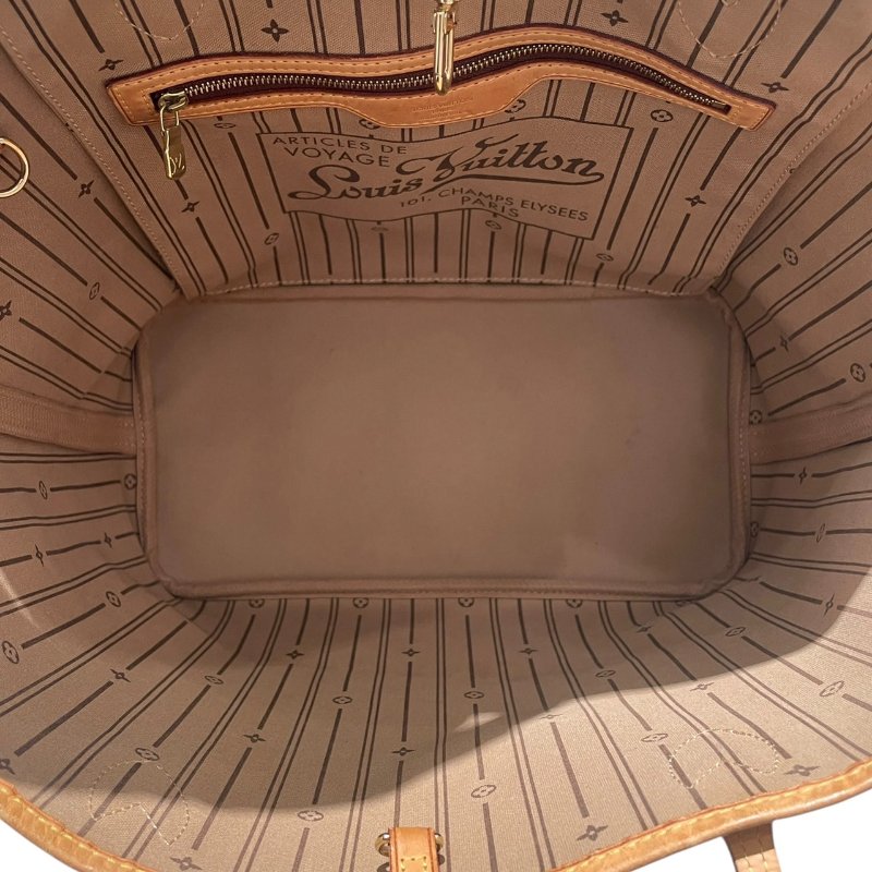 LOUIS VUITTON 路易威登 M40156 NEVERFULL MM 中型托特包 PVC帆布 老花 棕色-11