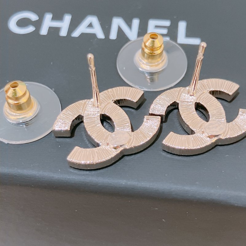 TK2024 Chanel 香奈兒經典CC字耳環 Classic CC Logo 1.5cm Earrings Crystal x GHW-5