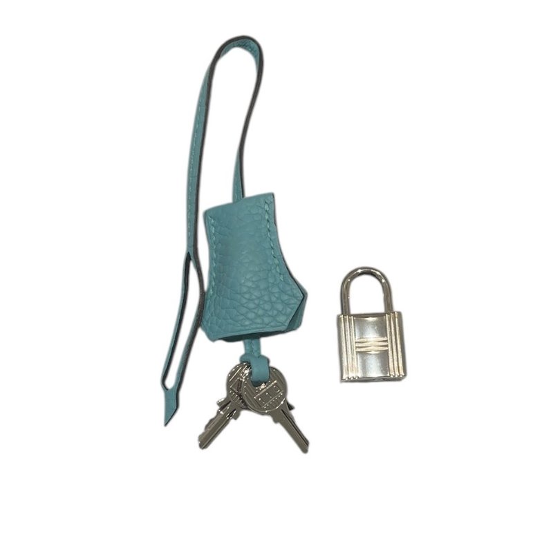 HERMES 愛馬仕 BOLIDE 31 保齡球包 皮革 淺藍色系 銀釦-14