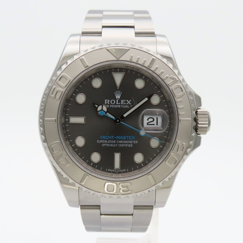 勞力士遊艇名仕型 116622 不鏽鋼鉑金銀色錶盤深銠金屬男士腕錶-2