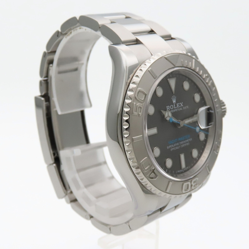 勞力士遊艇名仕型 116622 不鏽鋼鉑金銀色錶盤深銠金屬男士腕錶-3