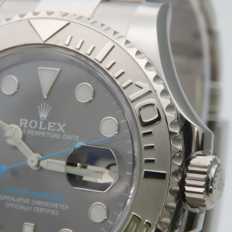 勞力士遊艇名仕型 116622 不鏽鋼鉑金銀色錶盤深銠金屬男士腕錶-7
