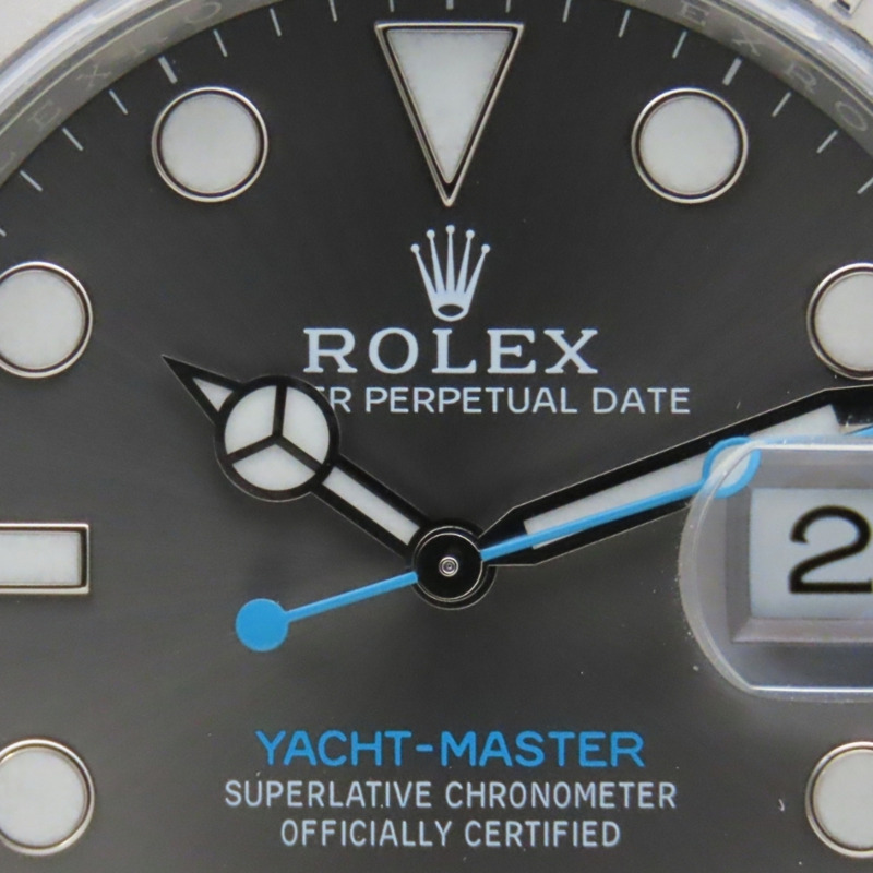 勞力士遊艇名仕型 116622 不鏽鋼鉑金銀色錶盤深銠金屬男士腕錶-9