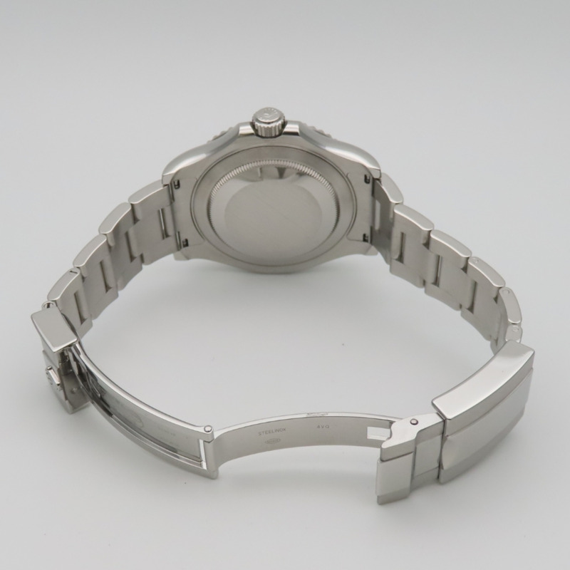 勞力士遊艇名仕型 116622 不鏽鋼鉑金銀色錶盤深銠金屬男士腕錶-16