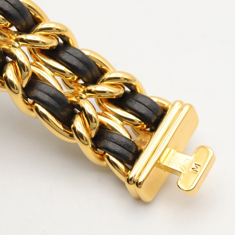 香奈兒 (Chanel) CHANEL Première M 系列腕錶，鍍金皮革錶帶，女士款，黑色，H0001-9