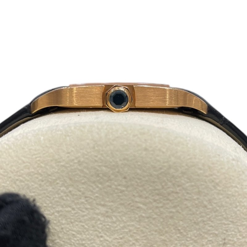 CARTIER 卡地亞 W2009251 SANTOS DUMONT 山度士 石英腕表 42mm K18PG 皮革錶帶-4