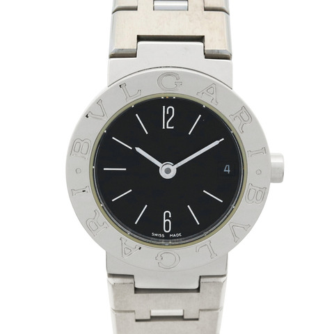 寶格麗 (Bulgari) BVLGARI 女士黑色不鏽鋼腕錶 BB23SS
