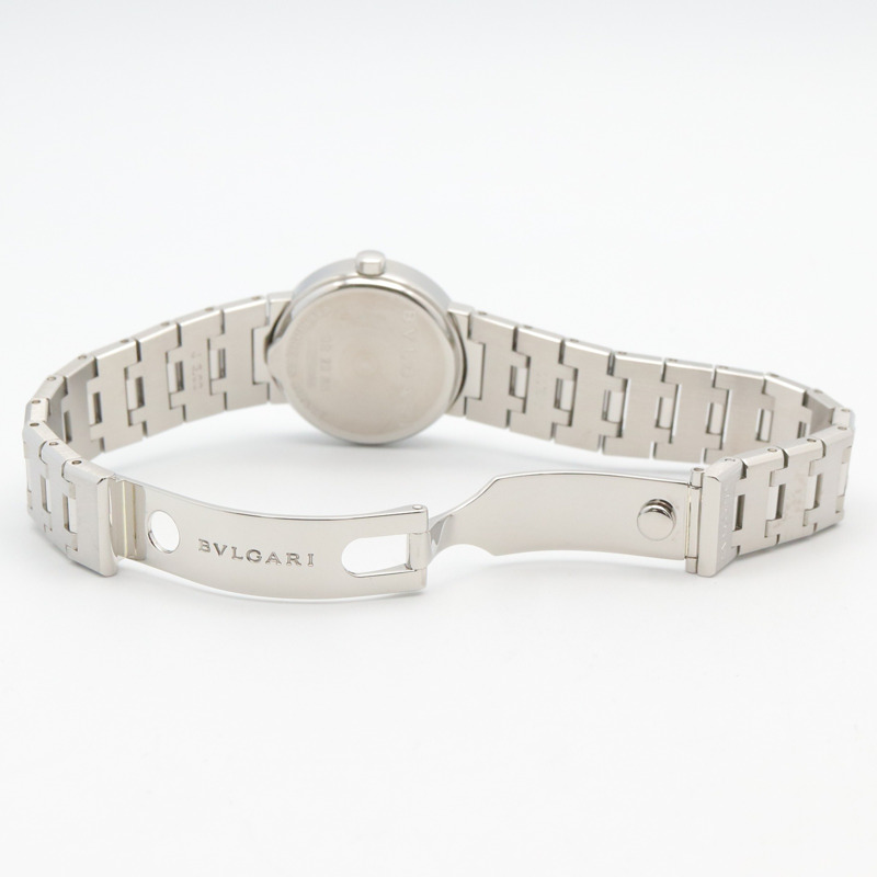 寶格麗 (Bulgari) BVLGARI 女士黑色不鏽鋼腕錶 BB23SS-3