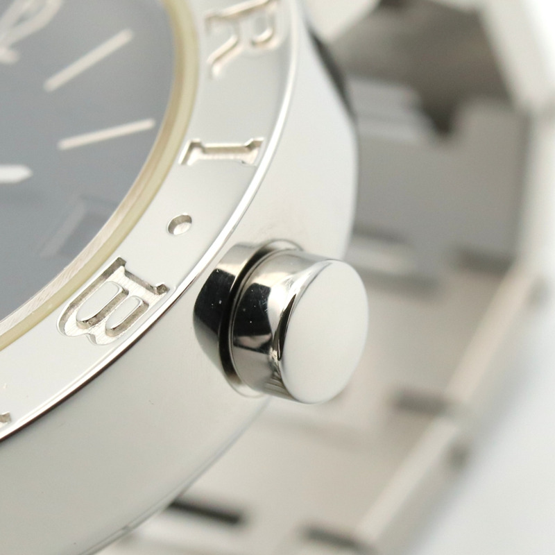 寶格麗 (Bulgari) BVLGARI 女士黑色不鏽鋼腕錶 BB23SS-5