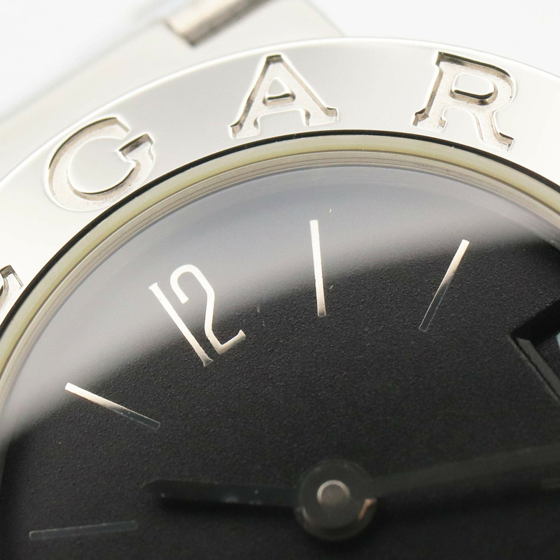 寶格麗 (Bulgari) BVLGARI 女士黑色不鏽鋼腕錶 BB23SS-8