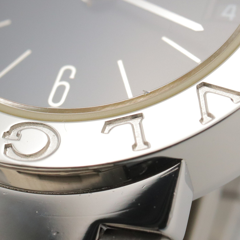 寶格麗 (Bulgari) BVLGARI 女士黑色不鏽鋼腕錶 BB23SS-9