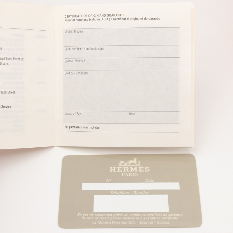 愛馬仕凱莉腕錶，鍍金（GP），皮革錶帶，女士香檳色，KE1.201-8