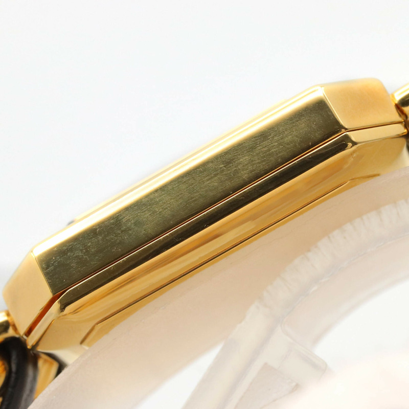 香奈兒 (Chanel) CHANEL Première S 女士腕錶，鍍金 (GP)，皮革錶帶，黑色，H0001-9