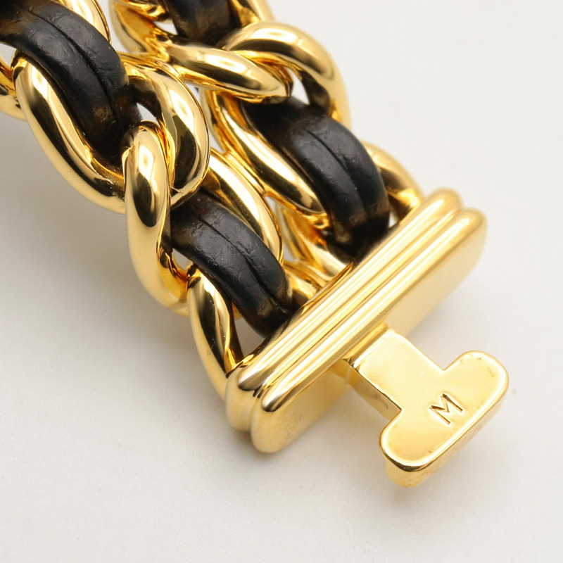 香奈兒 (Chanel) CHANEL Première S 女士腕錶，鍍金 (GP)，皮革錶帶，黑色，H0001-10