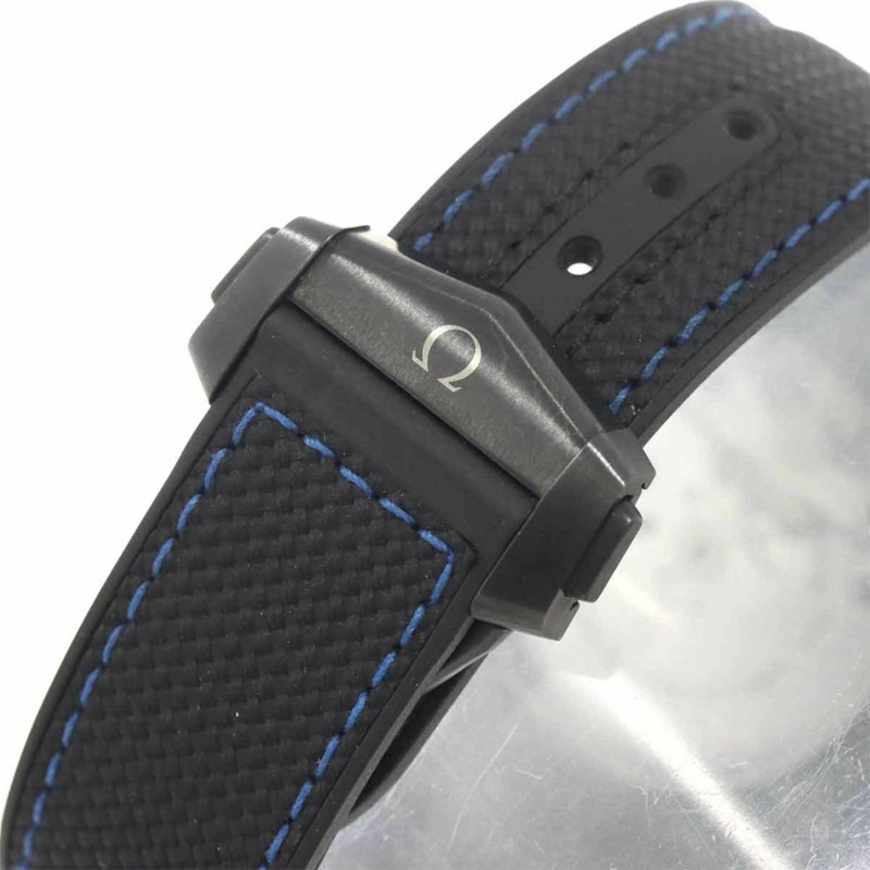 歐米茄海馬系列海洋宇宙600公尺同軸GMT深黑色215 92 46 22 01 002男士腕錶自動上鍊-6