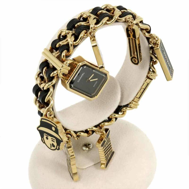 香奈兒 Premiere Charm Couture M H9859 女士腕錶 黑色金石英錶-2