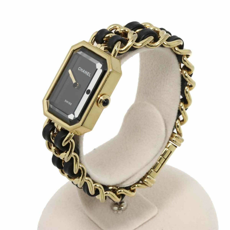 香奈兒 Premiere S 碼 H6951 新女士腕錶，黑色金錶殼，石英錶-2