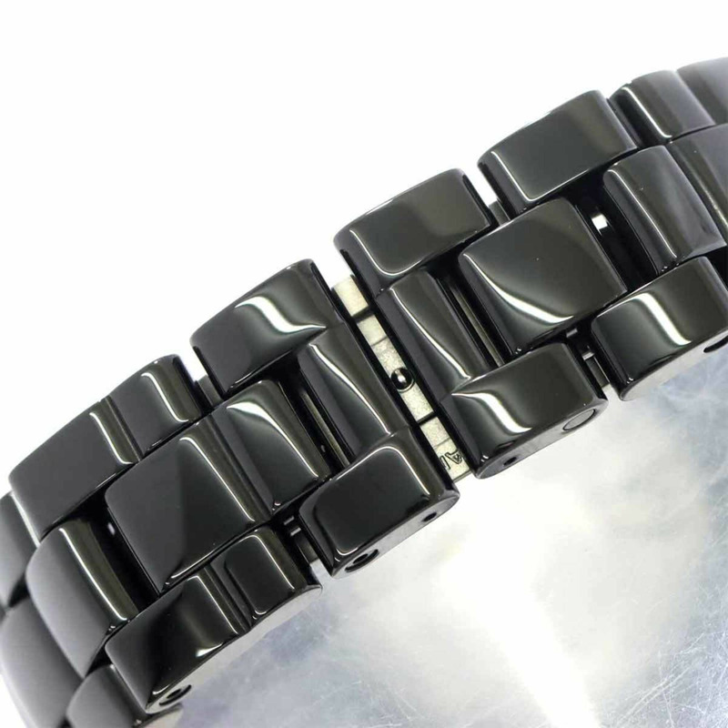 香奈兒 J12 Blush 38毫米 H10312 男士腕錶，黑色陶瓷錶殼，日期顯示，自動機械機芯-6