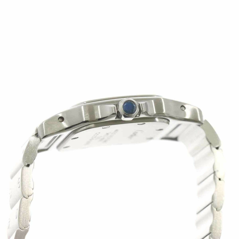 卡地亞 Santos Galbee SM W20024D6 女士腕錶，象牙色，石英錶-5