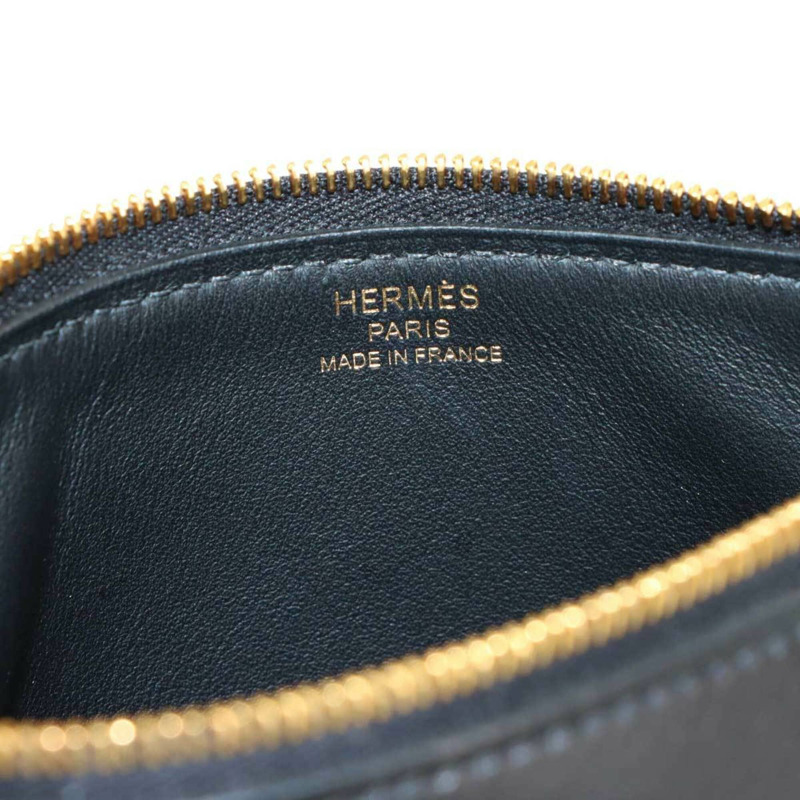 愛馬仕 Zip & Go PM 手拿包 Evercolor 黑色 K 印章 Chaine d'Ancre 金色五金 Zipengo-6