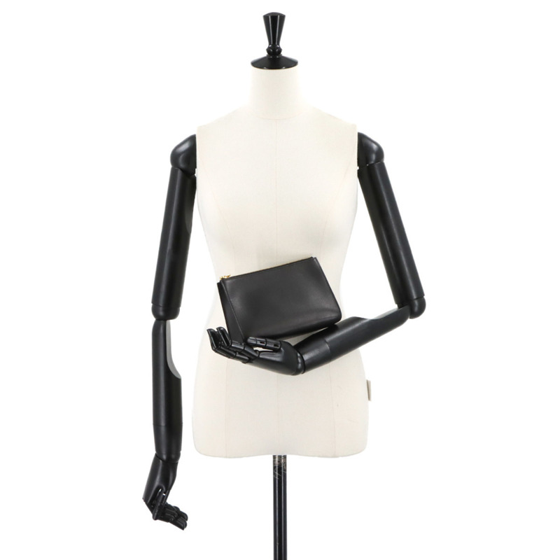 愛馬仕 Zip & Go PM 手拿包 Evercolor 黑色 K 印章 Chaine d'Ancre 金色五金 Zipengo-8