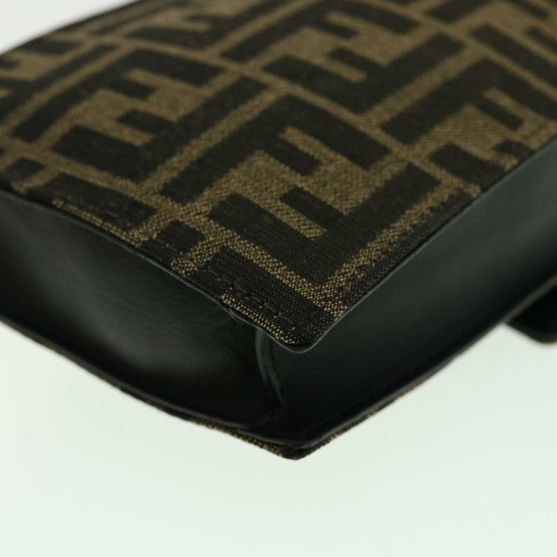 【日本直送】FENDI Zucca帆布單肩包 棕色/黑色 正品 31851SAV-16