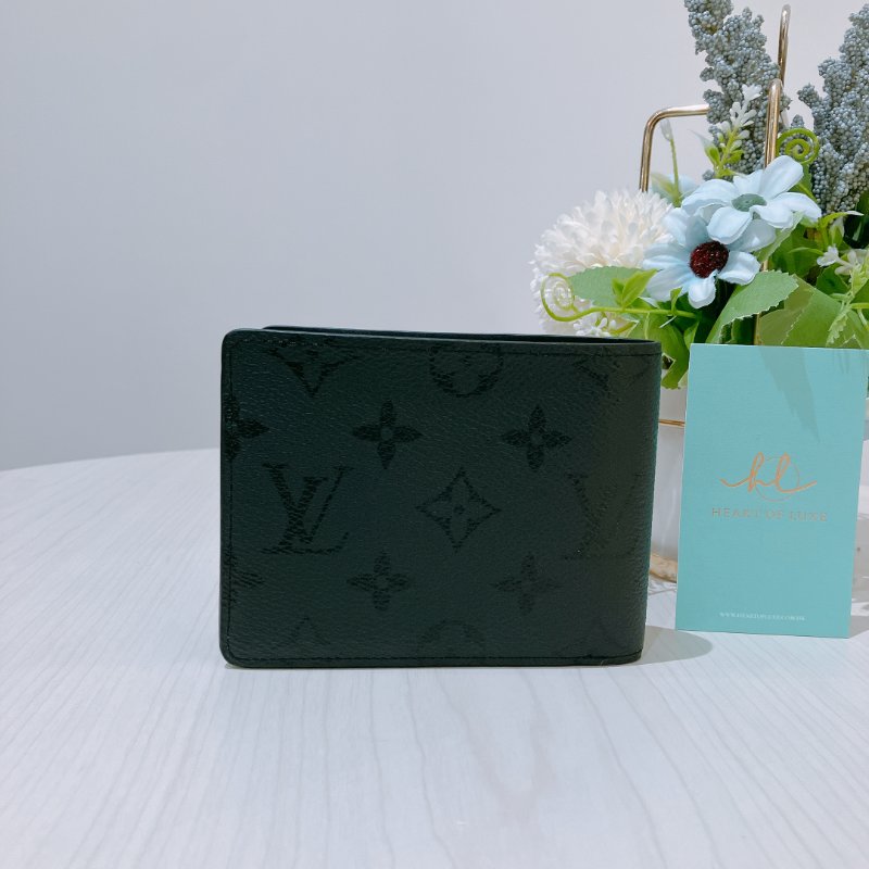 TK2025 Louis Vuitton 路易威登經典暗花紋兩摺銀包 Multiple Wallet Monogram Midnight-1
