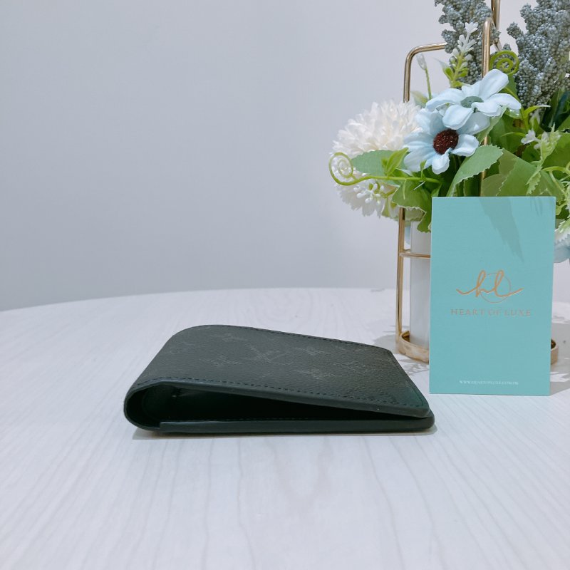 TK2025 Louis Vuitton 路易威登經典暗花紋兩摺銀包 Multiple Wallet Monogram Midnight-2