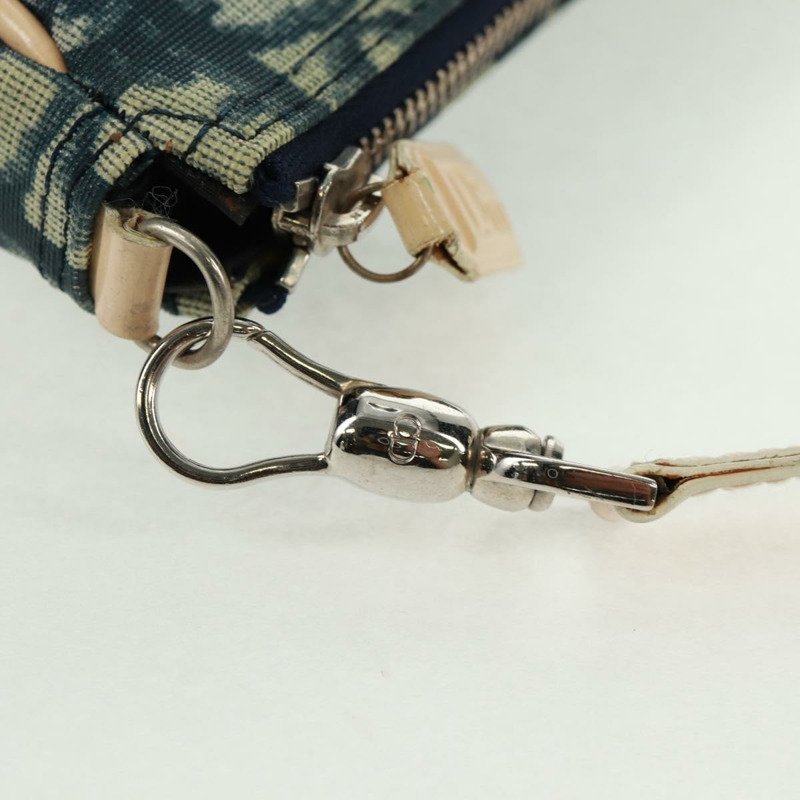 【日本直送】Christian Dior Trotter帆布馬鞍包 藍色銀色 正品 168450V-8