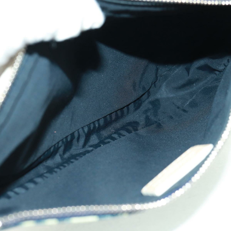 【日本直送】Christian Dior Trotter帆布馬鞍包 藍色銀色 正品 168450V-9