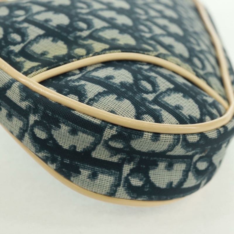 【日本直送】Christian Dior Trotter帆布馬鞍包 藍色銀色 正品 168450V-15