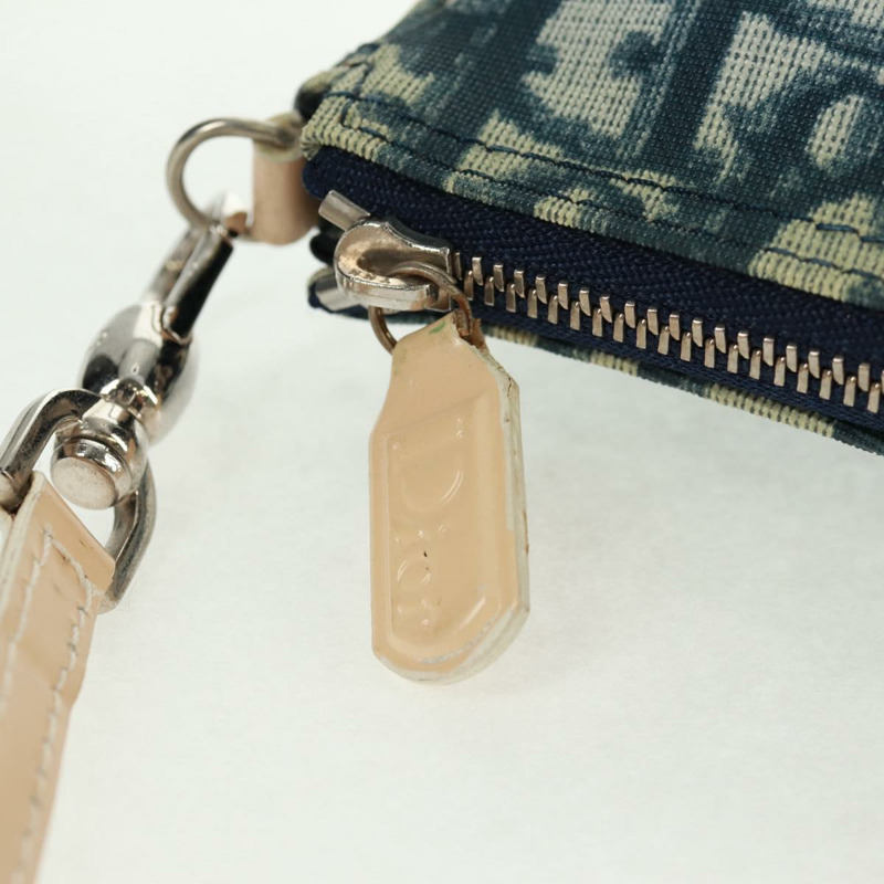 【日本直送】Christian Dior Trotter帆布馬鞍包 藍色銀色 正品 168450V-17