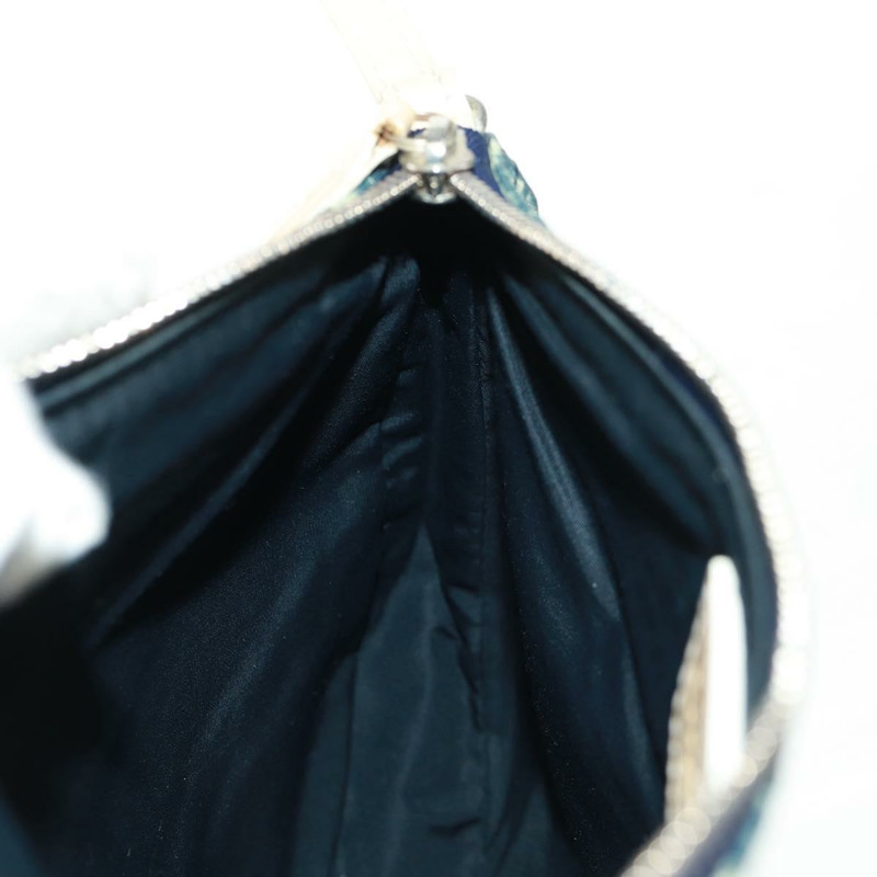 【日本直送】Christian Dior Trotter帆布馬鞍包 藍色銀色 正品 168450V-19