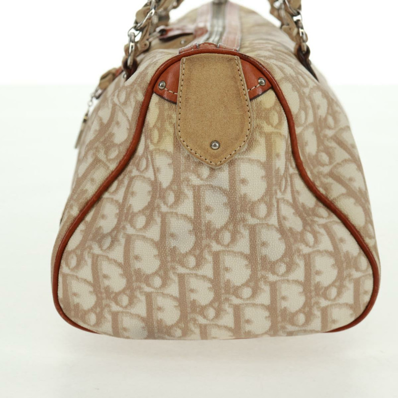 【日本直送】Christian Dior Trotter帆布浪漫手提包 PVC米色銀色 正品 165370SAV-2