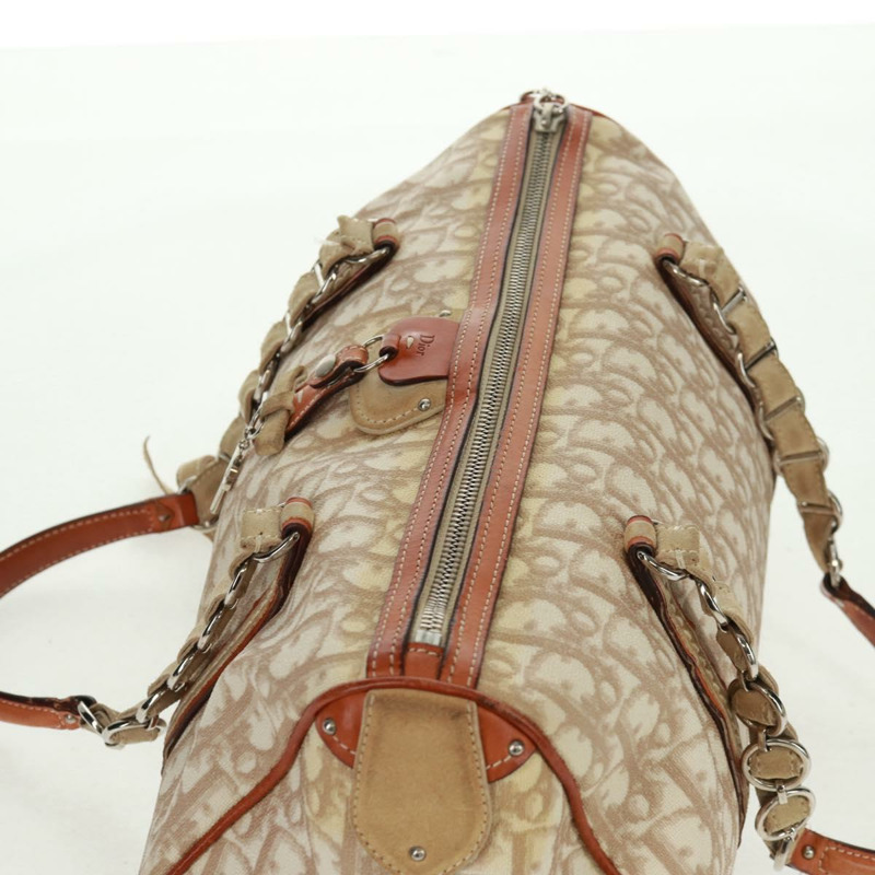 【日本直送】Christian Dior Trotter帆布浪漫手提包 PVC米色銀色 正品 165370SAV-5