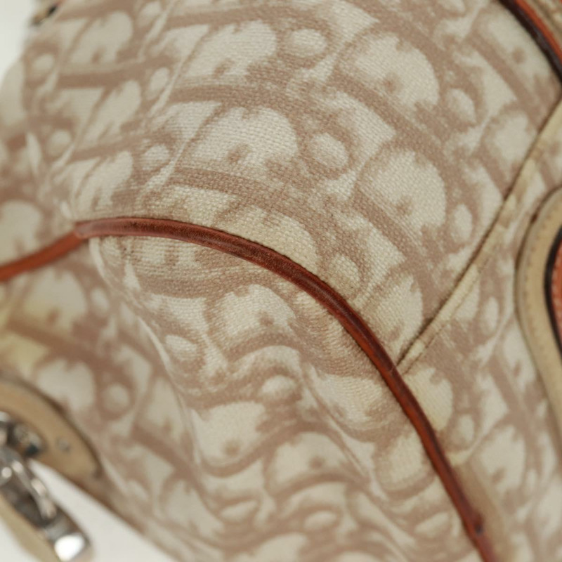 【日本直送】Christian Dior Trotter帆布浪漫手提包 PVC米色銀色 正品 165370SAV-7