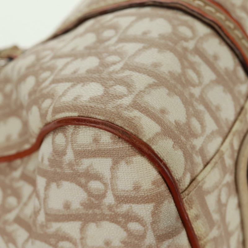 【日本直送】Christian Dior Trotter帆布浪漫手提包 PVC米色銀色 正品 165370SAV-15