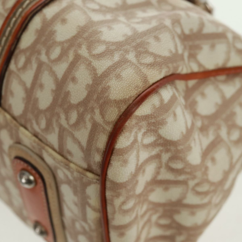 【日本直送】Christian Dior Trotter帆布浪漫手提包 PVC米色銀色 正品 165370SAV-16