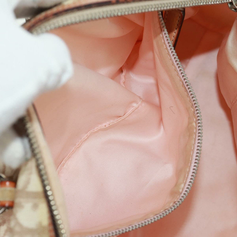 【日本直送】Christian Dior Trotter帆布浪漫手提包 PVC米色銀色 正品 165370SAV-24