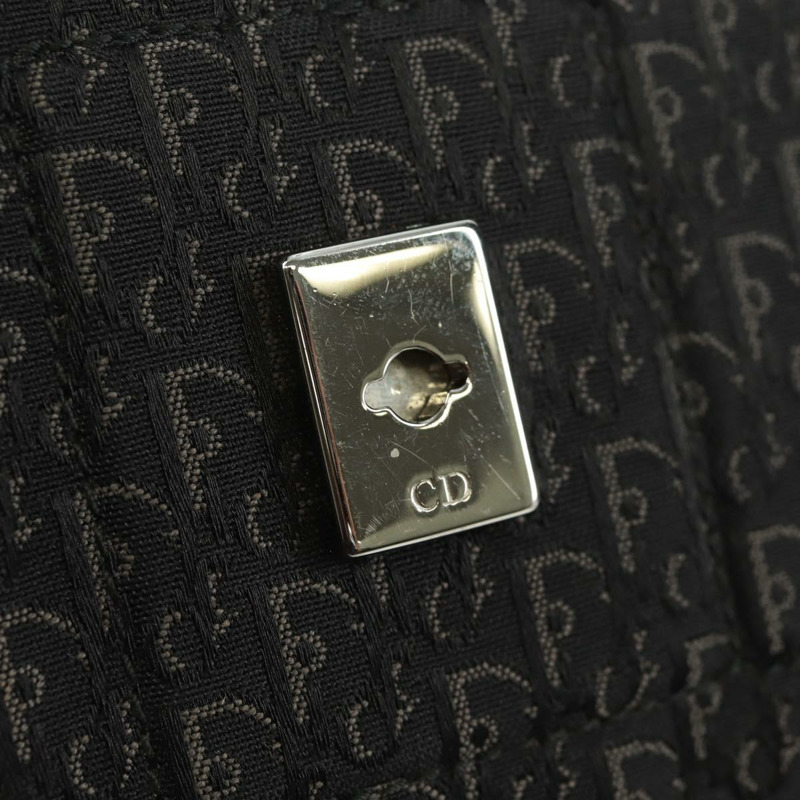 【日本直送】Christian Dior Trotter帆布街頭時尚肩背包 黑色銀色 正品 168745V-8