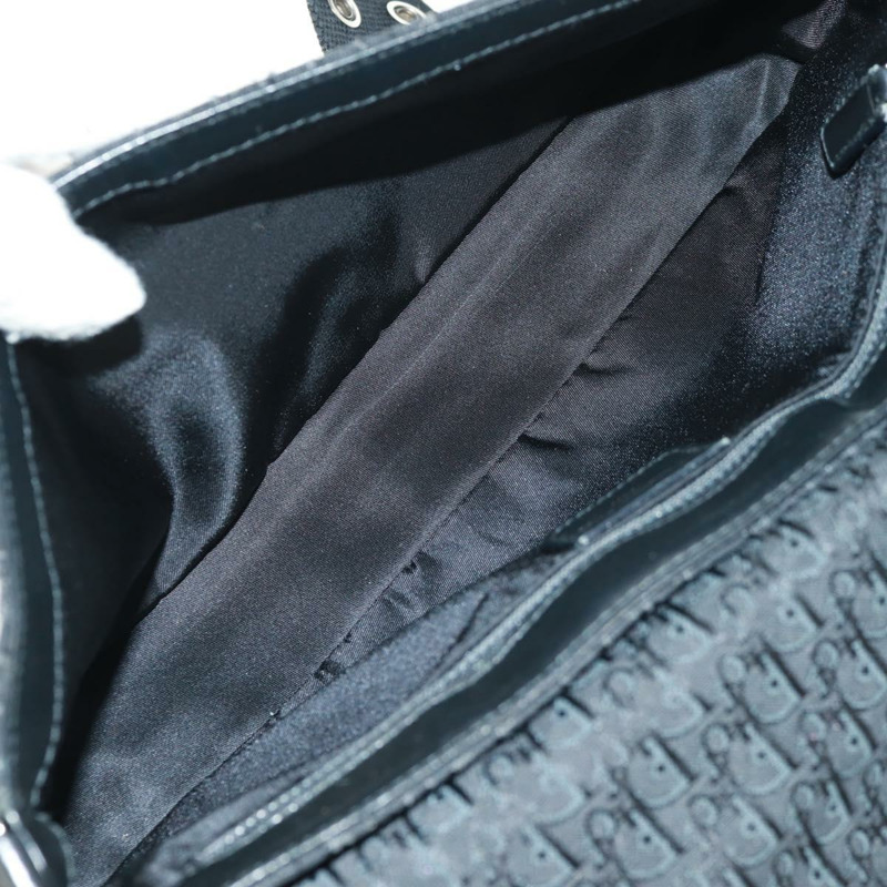 【日本直送】Christian Dior Trotter帆布街頭時尚肩背包 黑色銀色 正品 168745V-9