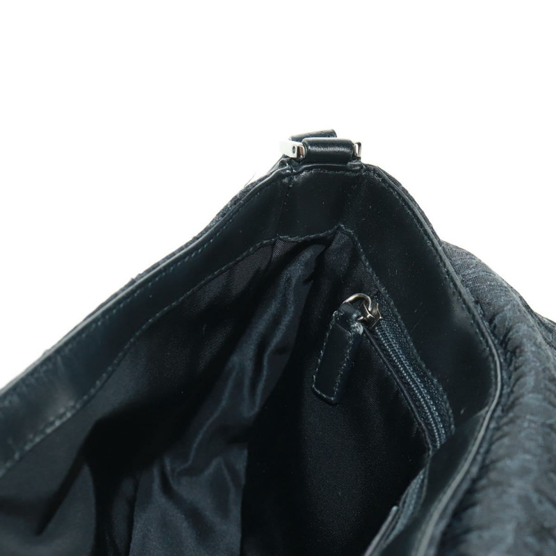 【日本直送】Christian Dior Trotter帆布街頭時尚肩背包 黑色銀色 正品 168745V-21