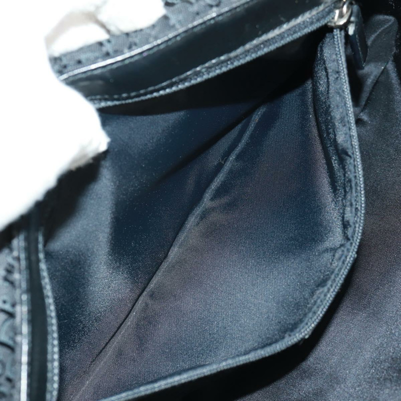 【日本直送】Christian Dior Trotter帆布街頭時尚肩背包 黑色銀色 正品 168745V-24